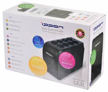 Ippon - Источник бесперебойного питания Линейно-интерактивный ИБП Back Comfo Pro 600/800/1000